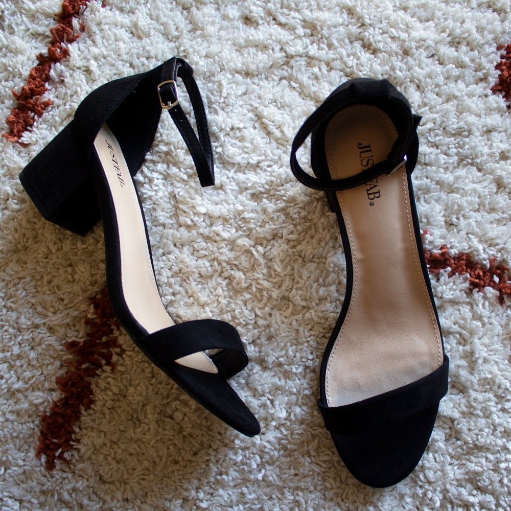 Just Fab Noura Black Dress Sandals Size 9.5